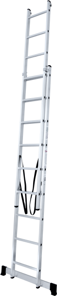 Лестница алюминиевая двухсекционная 2x9 ступеней NV1220 Новая высота 1220209