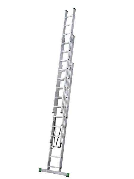 Лестница алюминиевая трехсекционная 3х11 ступеней NV223 Новая высота 2230311