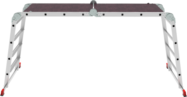 Лестница-трансформер профессиональная 4x4 ступеней 80 мм с помостом ширина 650 мм NV3335 Новая высота 3335404