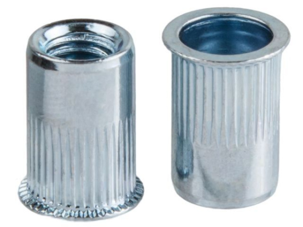 M4 Заклепка резьбовая потай уменьшенный бортик белый цинк (20000 шт.)