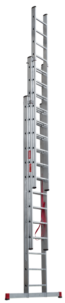 Лестница профессиональная алюминиевая 3х13 ступеней трёхсекционная NV3231 Новая высота 3231313