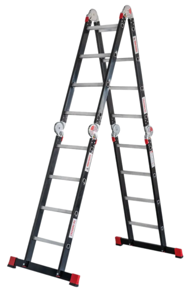 Лестница-трансформер профессиональная 4х4 ступени ширина 400 мм NV3320 Новая высота 3320404-013