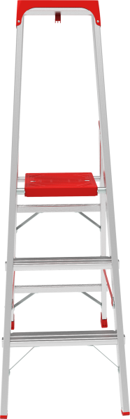 Стремянка индустриальная алюминиевая 3 развальцованные ступени органайзер NV5115 Новая высота 5115103