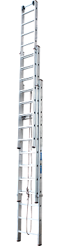 Лестница индустриальная трехсекционная с тросовой тягой 3x12 ступеней NV525 Новая высота 5250312