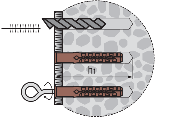 14x100 мм дюбель для строительных лесов PNG НЕЙЛОН