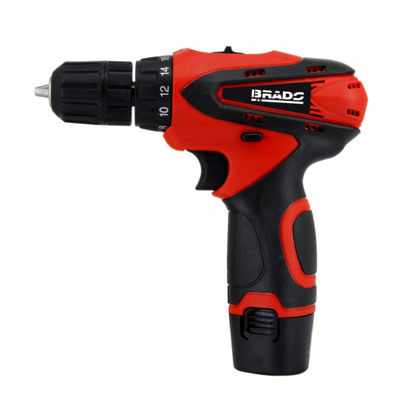 Аккумуляторная дрель-шуруповерт BRADO DF330B-2 (2 ск, Li-ion 12В, 2 акк, 1,5 А/ч, кейс)