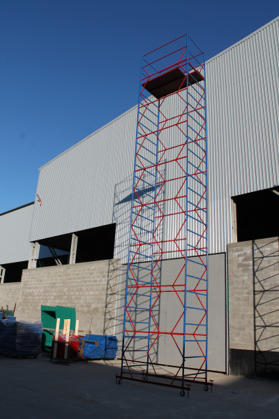 Вышка-тура ВСП стальная 1+8 высота до помоста 9,8 м площадка 1,2x2 м