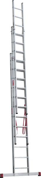 Лестница профессиональная алюминиевая трёхсекционная 3х12 ступеней NV3230 Новая высота 3230312