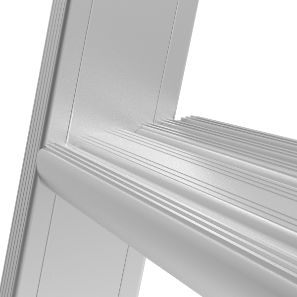 Лестница-трансформер профессиональная 4x3 развальцованных ступеней 80 мм ширина 650 мм NV3325 Новая высота 3325403