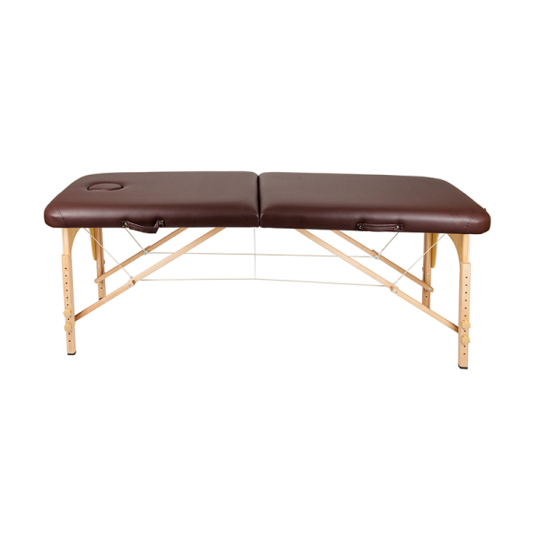 Массажный стол Atlas Sport 70 см складной 3-с деревянный (коричневый)