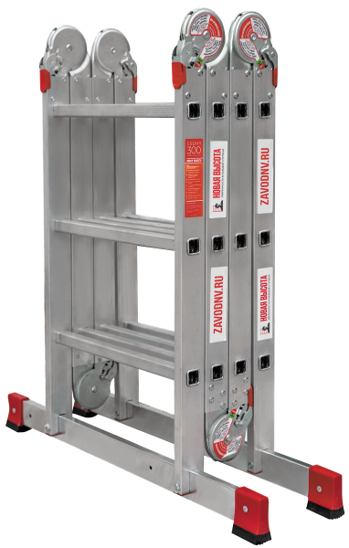 Лестница-трансформер профессиональная 4x3 ступеней ширина 500 мм NV3321 Новая высота 3321403