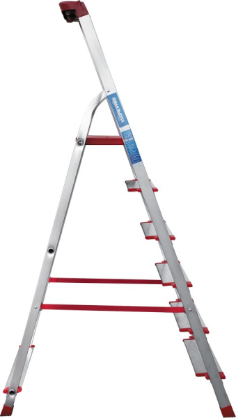 Стремянка профессиональная алюминиевая 6 ступеней 130 мм органайзер NV3118 Новая высота 3118106