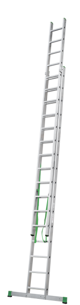 Лестница алюминиевая двухсекционная 2x16 ступеней NV2220 Новая высота 2220216