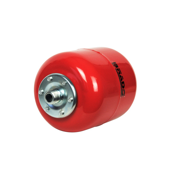 Гидроаккумулятор BRADO T-8V (8 л, вертикальный, сталь, 6 атм)