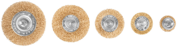 Набор щеток для дрели 5 шт. «Плоская» латунь Cutop Profi 82-925