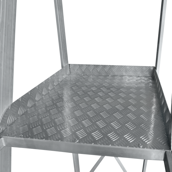 Передвижная складная лестница-стремянка с платформой 8 ступеней NV3541 Новая высота 3541108