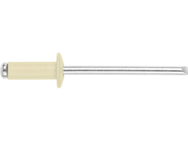 3,2x8 мм Заклепка вытяжная алюминий/сталь RAL 1015 светлая слоновая кость (250 шт.)