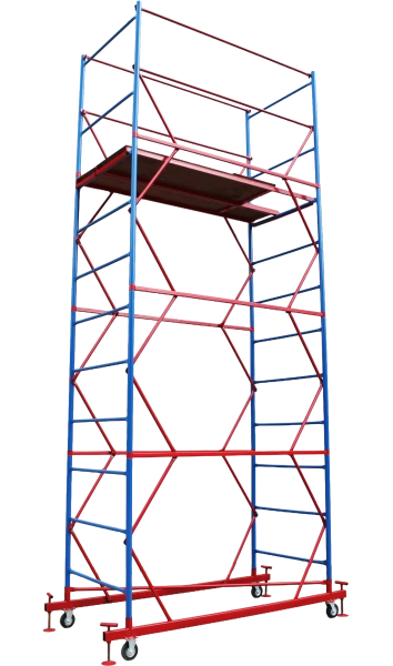 Вышка-тура ВСП стальная 1+3 высота до помоста 3,8 м площадка 1,2x2 м