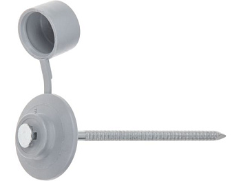 2,8x70 мм Гвоздь кровельный с пласт. шляпкой серый для ондулина (100 шт.)