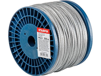 25 мм Трос стальной оцинк. DIN 3055 (бухта 200 м)