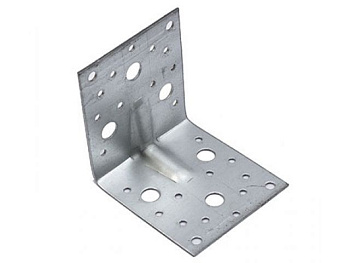 65х90х90 мм 1,8 мм Уголок крепежный усиленный белый цинк (20 шт.)