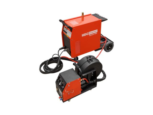Полуавтомат сварочный HDC Kansas 350 (380В, MIG/FLUX/MMA, евроразъем, синергетич. режим)