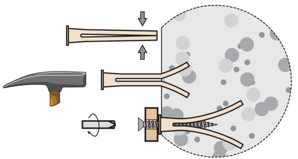 Дюбель забивной для газобетона TAIL НЕЙЛОН