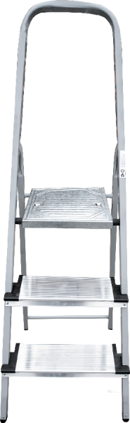 Стремянка алюминий-сталь 3 ступени 130 мм NV1137 Новая высота 1137103