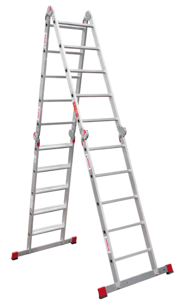 Лестница-трансформер профессиональная 4x5 ступеней 80 мм ширина 500 мм NV3324 Новая высота 3324405