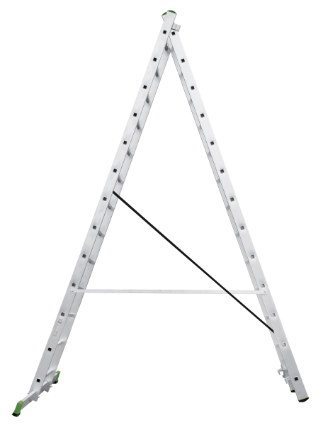 Лестница алюминиевая двухсекционная 2x13 ступеней NV2220 Новая высота 2220213