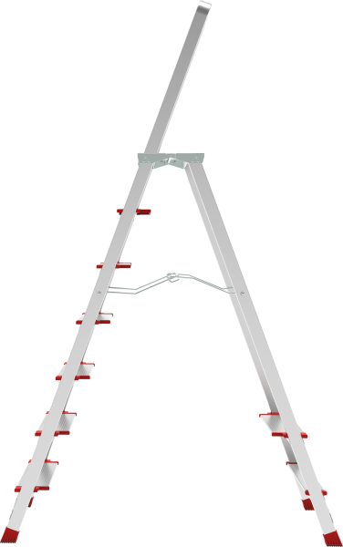 Стремянка профессиональная алюминиевая 7 ступеней площадка 350х260 мм NV3137 Новая высота 3137107
