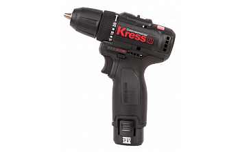 Аккумуляторный бесщеточный шуруповерт Kress KU202.1, 12В, 2Ач х 2, кейс