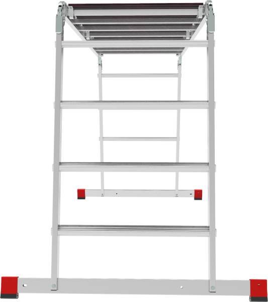 Лестница-трансформер профессиональная 4x4 ступеней 80 мм с помостом ширина 650 мм NV3335 Новая высота 3335404