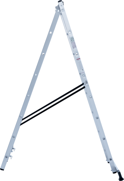 Лестница алюминиевая двухсекционная 2х8 ступеней NV122 Новая высота 1220208Y