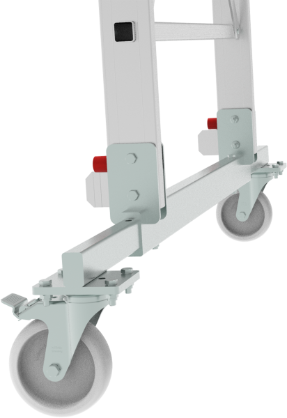 Индустриальная передвижная складная лестница-стремянка с платформой 5 ступеней NV5540 Новая высота 5540105