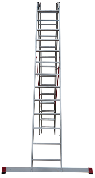 Лестница профессиональная алюминиевая 3х13 ступеней трёхсекционная NV3231 Новая высота 3231313