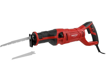 Сабельная пила WORTEX SR 2012 E в кор. + 2 пильных полотна 1200 Вт, дер. 210 мм, ход 30 мм, рег.об. 