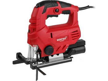 Лобзик электрический WORTEX LX JS 8008 E в кор. 800 Вт, 500-3350 ход/мин, пропил до 80 мм, алюм.под. 