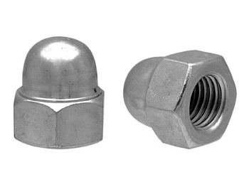 М4 Гайка колпачковая цинк DIN1587 (100 шт. в пласт. конт.)