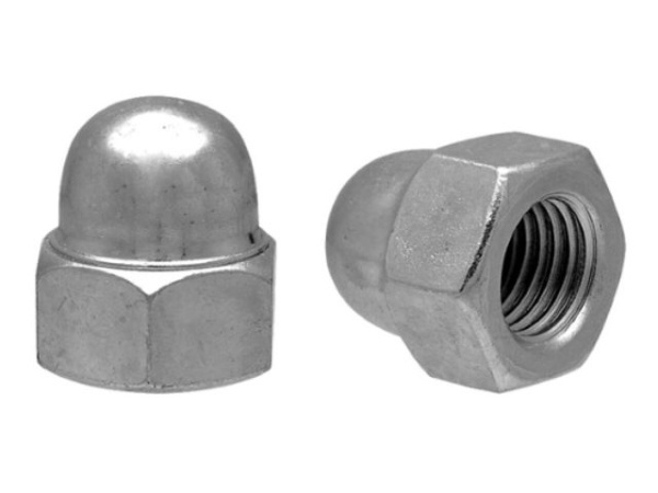 М4 Гайка колпачковая цинк DIN1587 (100 шт. в пласт. конт.)