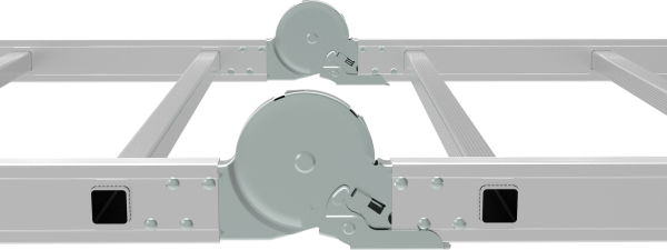 Лестница-трансформер профессиональная 4x4 развальцованных ступеней ширина 800 мм NV3326 Новая высота 3326404