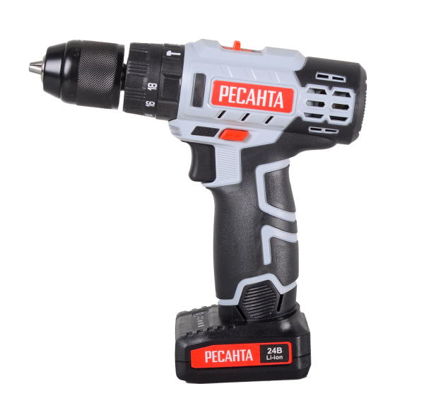 Дрель-шуруповерт аккумуляторная ДА-24-2ЛК-У Ресанта