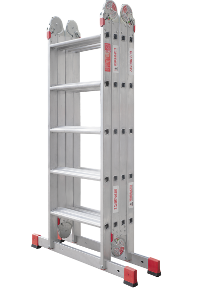 Лестница-трансформер профессиональная 4x5 ступеней 80 мм ширина 500 мм NV3324 Новая высота 3324405