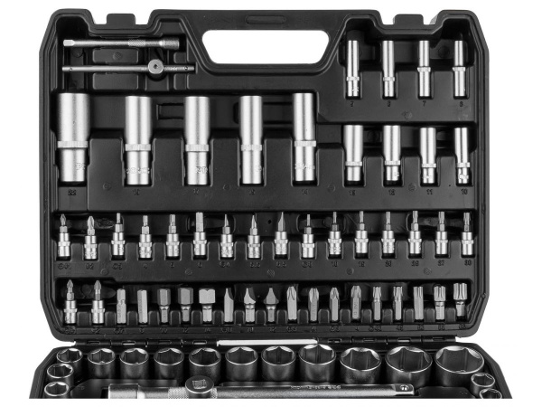 Набор головок и бит 108пр. 1/4",1/2" PRO STARTUL STUTTGART (PRO-108S) (6 граней)