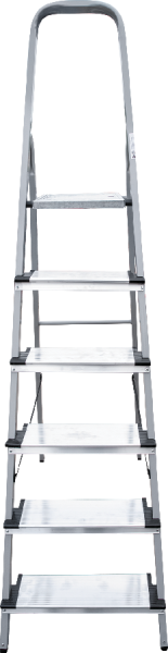 Стремянка алюминий-сталь 6 ступеней 130 мм NV1137 Новая высота 1137106