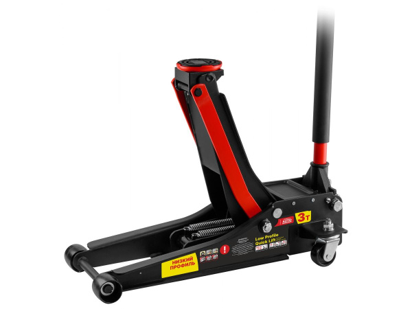 Домкрат подкатной 3т быстрый подъем 75-505мм STARTUL AUTO (ST8013-04) (h min 75мм, h max 505мм, Quick LIFT, низкопрофильный)