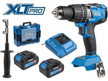 Аккумуляторный дрель-шуруповерт BULL SR 1805 Xcase XLTpro, 2х4 А*ч, БЕСЩЕТ., 18 В, 120 Н*м, БЗП