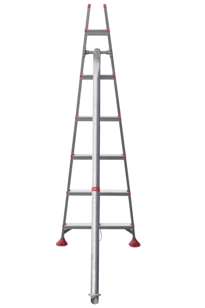 Стремянка алюминиевая садовая  6 ступеней NV3191 Новая высота 3191106