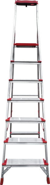 Стремянка профессиональная алюминиевая 7 ступеней 130 мм органайзер NV3118 Новая высота 3118107