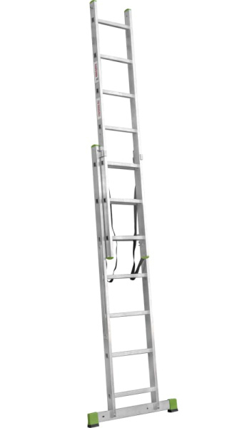 Лестница алюминиевая двухсекционная 2x7 ступеней NV2220 Новая высота 2220207
